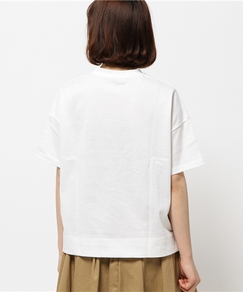 AMERICAN RAG CIE(アメリカンラグシー)の「クルーネック半袖ポケットTシャツ(Tシャツ/カットソー・レディース・ホワイト/ブラック/ブルー・FREE)」の6枚目の写真