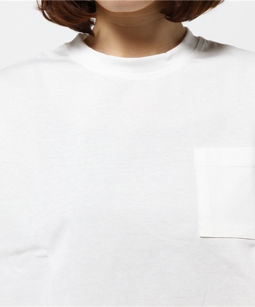 AMERICAN RAG CIE(アメリカンラグシー)の「クルーネック半袖ポケットTシャツ(Tシャツ/カットソー・レディース・ホワイト/ブラック/ブルー・FREE)」の7枚目の写真