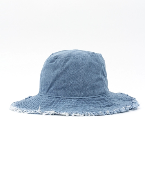RAGEBLUE（レイジブルー）の「カットオフデニムハット/719650（ハット・メンズ・ネイビー/ライトブルー・FREE）」の2枚目の写真