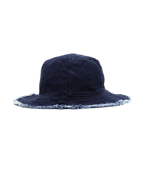 RAGEBLUE（レイジブルー）の「カットオフデニムハット/719650（ハット・メンズ・ネイビー/ライトブルー・FREE）」の3枚目の写真