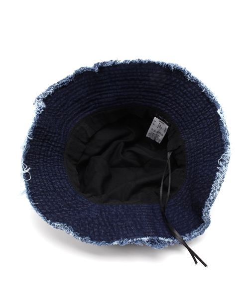 RAGEBLUE（レイジブルー）の「カットオフデニムハット/719650（ハット・メンズ・ネイビー/ライトブルー・FREE）」の5枚目の写真