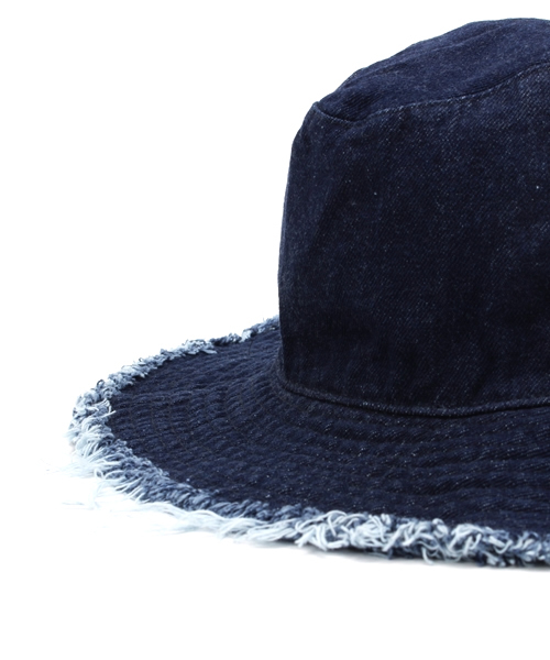 RAGEBLUE（レイジブルー）の「カットオフデニムハット/719650（ハット・メンズ・ネイビー/ライトブルー・FREE）」の6枚目の写真