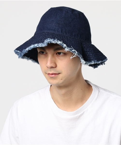RAGEBLUE（レイジブルー）の「カットオフデニムハット/719650（ハット・メンズ・ネイビー/ライトブルー・FREE）」の9枚目の写真