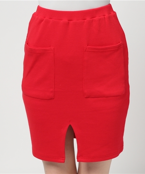 WEGO（ウィゴー）の「WEGO/ポケットスリットタイトスカート（スカート・レディース・レッド/ブラック・FREE）」の6枚目の写真