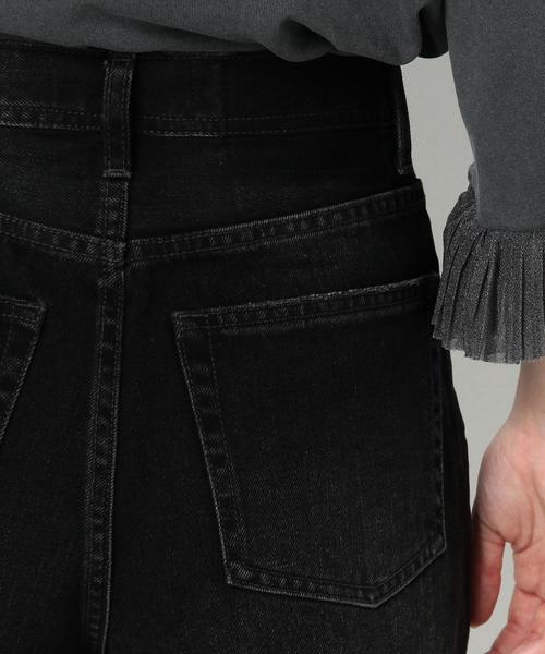 Another Edition（アナザーエディション）の「ダメージブラックデニムショートパンツ/AEBC DAMAGE BLK/DNM SRT◆（デニムパンツ・レディース・ブラック・SMALL/MEDIUM）」の8枚目の写真