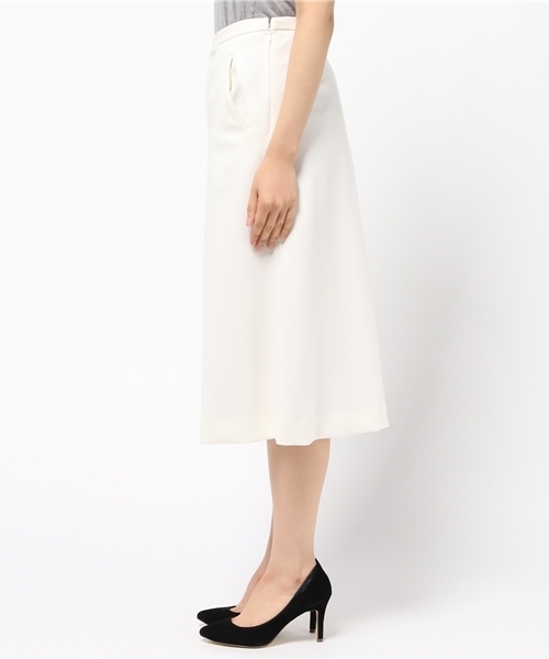 Room no.8（ルームエイト）の「ROOM NO.8 Wool/Vis タックワイドパンツ◆（その他パンツ・レディース・ホワイト系その他/ネイビー・36）」の4枚目の写真