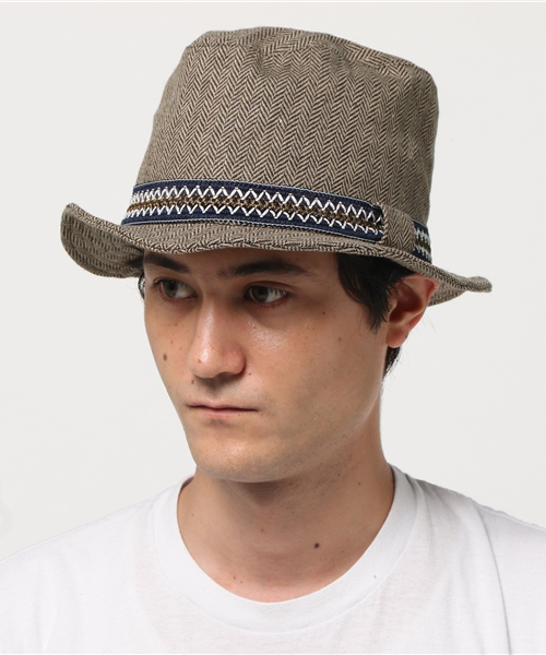 チャイハネ（チャイハネ）の「【チャイハネ】ヘリンボーンハット（ハット・メンズ・ライトブラウン/グレー/ダークブラウン・FREE）」の7枚目の写真