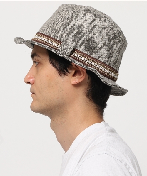 チャイハネ（チャイハネ）の「【チャイハネ】ヘリンボーンハット（ハット・メンズ・ライトブラウン/グレー/ダークブラウン・FREE）」の8枚目の写真