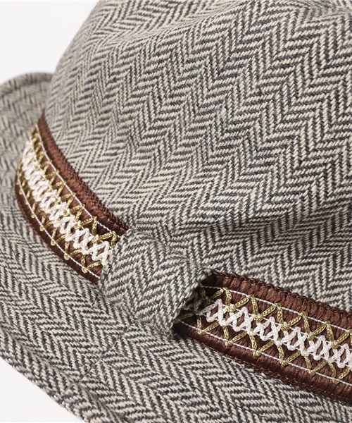 チャイハネ（チャイハネ）の「【チャイハネ】ヘリンボーンハット（ハット・メンズ・ライトブラウン/グレー/ダークブラウン・FREE）」の10枚目の写真