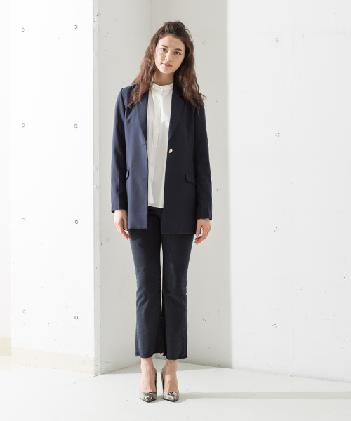 Denime(ドゥニーム)の「ボリュームスリーブシャツ(シャツ/ブラウス・レディース・ブルー/ホワイト・FREE)」の13枚目の写真