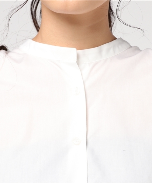 Denime(ドゥニーム)の「ボリュームスリーブシャツ(シャツ/ブラウス・レディース・ブルー/ホワイト・FREE)」の6枚目の写真