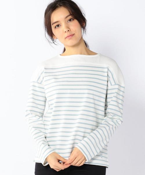 coen(コーエン)の「パネルボーダープルオーバーカットソー(Tシャツ/カットソー・レディース・ネイビー/ホワイト/ピンク/ライトブルー・LARGE/MEDIUM)」の1枚目の写真