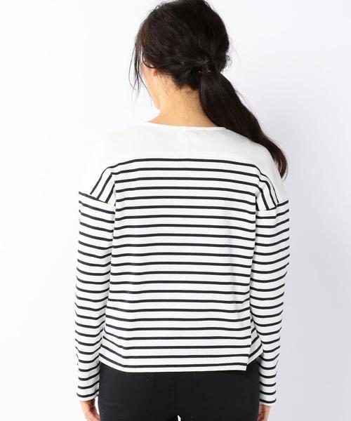 coen(コーエン)の「パネルボーダープルオーバーカットソー(Tシャツ/カットソー・レディース・ネイビー/ホワイト/ピンク/ライトブルー・LARGE/MEDIUM)」の12枚目の写真