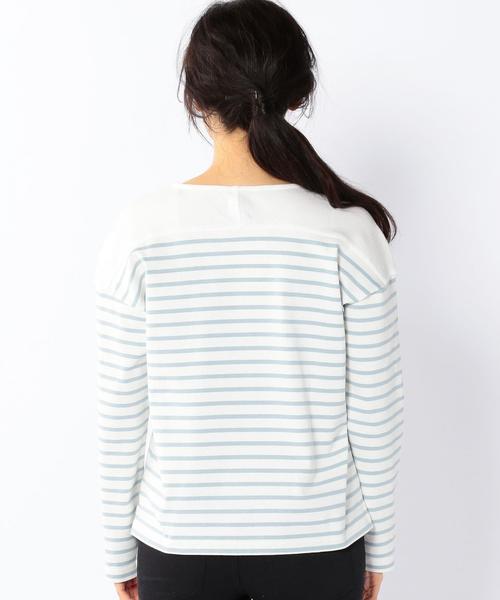 coen(コーエン)の「パネルボーダープルオーバーカットソー(Tシャツ/カットソー・レディース・ネイビー/ホワイト/ピンク/ライトブルー・LARGE/MEDIUM)」の15枚目の写真