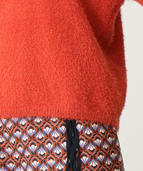 Abahouse Devinette（ドゥヴィネット）の「コットンシャギープルオーバー【BAILA 2017年04月号掲載】（ニット/セーター・レディース・オレンジ系その他/ネイビー・FREE）」の13枚目の写真