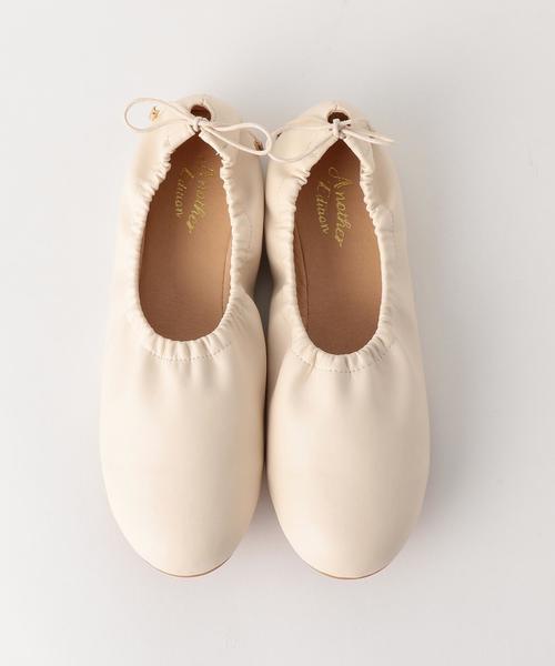 Another Edition(アナザーエディション)の「リボンフラット◆(バレエシューズ・レディース・ブラック/ナチュラル・SMALL/LARGE/MEDIUM)」の5枚目の写真