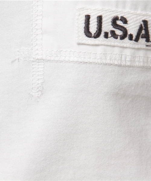 AVIREX（アヴィレックス）の「avirex/ アヴィレックス/ S/S PATCHD POCKET TEE/ パッチド ポケット ティーシャツ（Tシャツ/カットソー・レディース・オフホワイト/ピンク/オリーブ/チャコール・MEDIUM/SMALL/LARGE）」の11枚目の写真