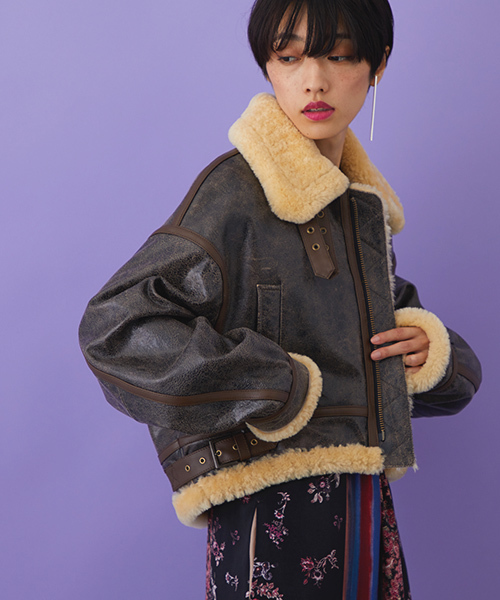 STUDIOUS（ステュディオス）の「アンティークレザービッグブルゾン