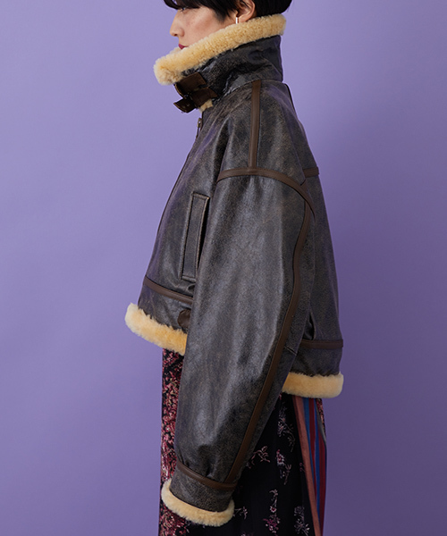 STUDIOUS（ステュディオス）の「アンティークレザービッグブルゾン