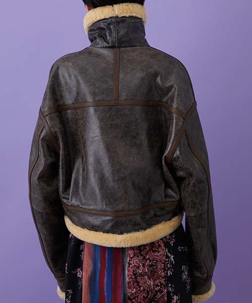 STUDIOUS（ステュディオス）の「アンティークレザービッグブルゾン