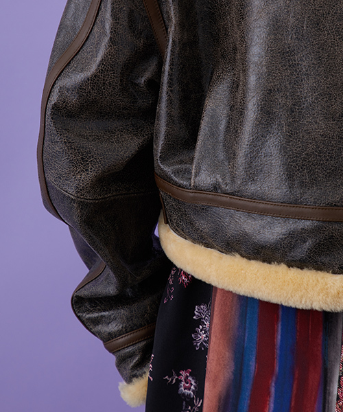 STUDIOUS（ステュディオス）の「アンティークレザービッグブルゾン