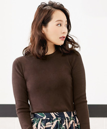 KOBE LETTUCE | 着回し力バツグン☆何枚でも欲しくなる大活躍トップス！シンプル＆ベーシック☆Uネックハイゲージニットトップス/レディースセーター[C2912]神戸レタス(ニット/セーター)