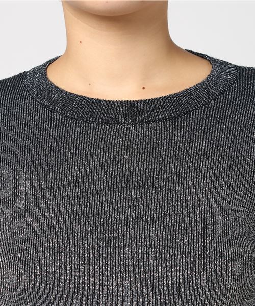 KOBE LETTUCE（コウベレタス）の「ベーシックUネックハイゲージニットトップス/レディース/セーター[C2912]神戸レタス（ニット/セーター・レディース・ブラック系その他/ブラック/グリーン/グレイッシュベージュ/パープル/ブラウン/オフホワイト/マスタード・FREE）」の13枚目の写真