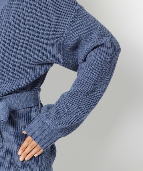 laboratory work（ラボラトリーワーク）の「アゼベルトつきカーデ（カーディガン/ボレロ・レディース・オフホワイト/ベージュ/インディゴブルー・MEDIUM）」の20枚目の写真