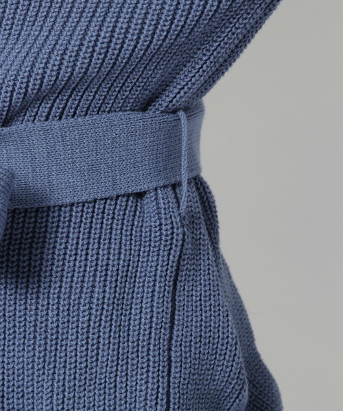 laboratory work（ラボラトリーワーク）の「アゼベルトつきカーデ（カーディガン/ボレロ・レディース・オフホワイト/ベージュ/インディゴブルー・MEDIUM）」の15枚目の写真