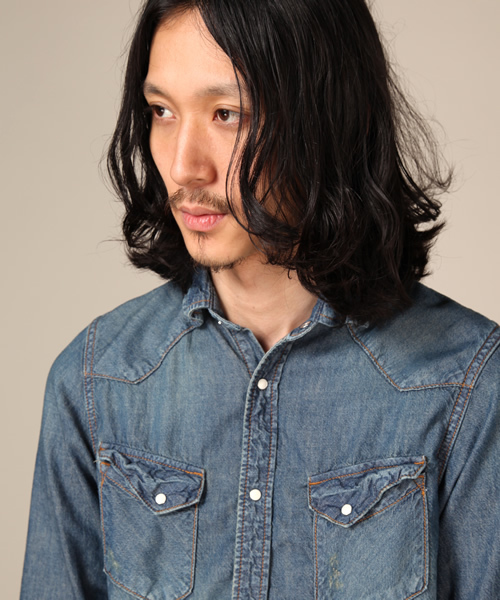 NANO universe（ナノユニバース）の「別注エアーデニムウェスタンシャツ 7/S（シャツ/ブラウス・メンズ・サックスブルー/ブルー/インディゴブルー/その他1・MEDIUM/LARGE/SMALL）」の7枚目の写真