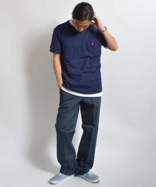 POLO RALPH LAUREN(ポロ ラルフ ローレン)の「Ralph Lauren/ポロ ラルフローレン ワンポイントロゴ クラシックコットン カットソー(Tシャツ/カットソー・メンズ・ブラック/ホワイト/ネイビー・M/L/S/XL)」の6枚目の写真