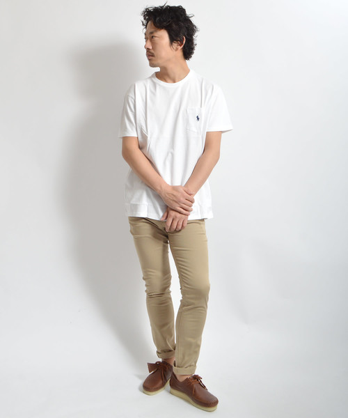 POLO RALPH LAUREN(ポロ ラルフ ローレン)の「Ralph Lauren/ポロ ラルフローレン ワンポイントロゴ クラシックコットン カットソー(Tシャツ/カットソー・メンズ・ブラック/ホワイト/ネイビー・M/L/S/XL)」の8枚目の写真