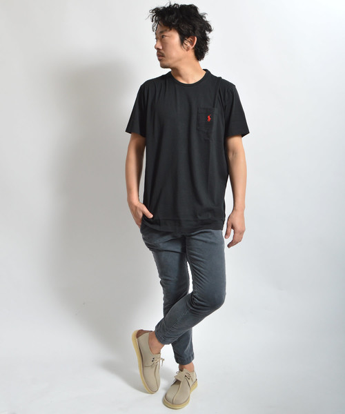 POLO RALPH LAUREN(ポロ ラルフ ローレン)の「Ralph Lauren/ポロ ラルフローレン ワンポイントロゴ クラシックコットン カットソー(Tシャツ/カットソー・メンズ・ブラック/ホワイト/ネイビー・M/L/S/XL)」の10枚目の写真