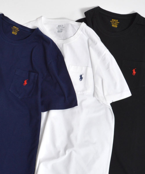 POLO RALPH LAUREN(ポロ ラルフ ローレン)の「Ralph Lauren/ポロ ラルフローレン ワンポイントロゴ クラシックコットン カットソー(Tシャツ/カットソー・メンズ・ブラック/ホワイト/ネイビー・M/L/S/XL)」の12枚目の写真