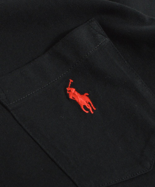 POLO RALPH LAUREN(ポロ ラルフ ローレン)の「Ralph Lauren/ポロ ラルフローレン ワンポイントロゴ クラシックコットン カットソー(Tシャツ/カットソー・メンズ・ブラック/ホワイト/ネイビー・M/L/S/XL)」の14枚目の写真
