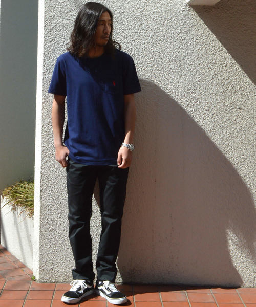 POLO RALPH LAUREN(ポロ ラルフ ローレン)の「Ralph Lauren/ポロ ラルフローレン ワンポイントロゴ クラシックコットン カットソー(Tシャツ/カットソー・メンズ・ブラック/ホワイト/ネイビー・M/L/S/XL)」の21枚目の写真