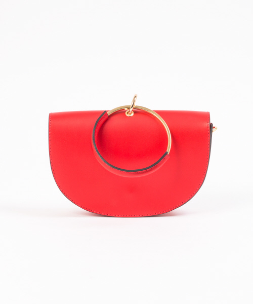 qualite（カリテ）の「【Maison Vincent】Ring bag（ハンドバッグ・レディース・ブラウン/レッド・フリー）」の5枚目の写真