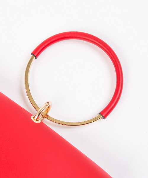 qualite（カリテ）の「【Maison Vincent】Ring bag（ハンドバッグ・レディース・ブラウン/レッド・フリー）」の8枚目の写真