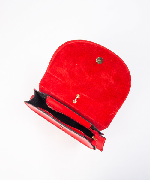 qualite（カリテ）の「【Maison Vincent】Ring bag（ハンドバッグ・レディース・ブラウン/レッド・フリー）」の11枚目の写真