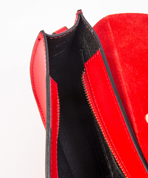 qualite（カリテ）の「【Maison Vincent】Ring bag（ハンドバッグ・レディース・ブラウン/レッド・フリー）」の12枚目の写真