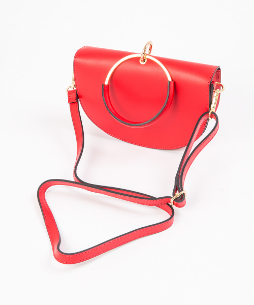 qualite（カリテ）の「【Maison Vincent】Ring bag（ハンドバッグ・レディース・ブラウン/レッド・フリー）」の14枚目の写真