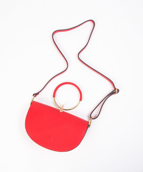 qualite（カリテ）の「【Maison Vincent】Ring bag（ハンドバッグ・レディース・ブラウン/レッド・フリー）」の15枚目の写真