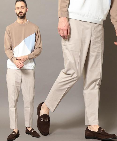 BEAUTY&YOUTH UNITED ARROWS（ビューティーアンドユースユナイテッドアローズ）の「BY サテン スリム アンクルパンツ ◆（その他パンツ・メンズ・ベージュ/ネイビー/オリーブ・X-LARGE/SMALL/MEDIUM/LARGE）」の2枚目の写真