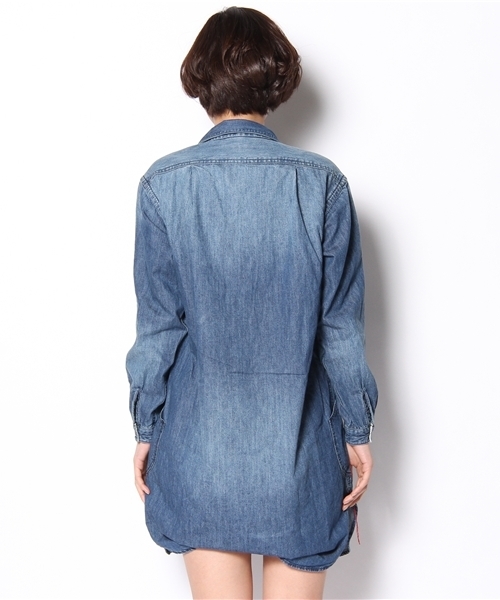 SHIPS for women（シップスフォーウィメン）の「liflattie:スキッパーチュニック（ワンピース・レディース・ブルー/ロイヤルブルー・ONE SIZE）」の5枚目の写真