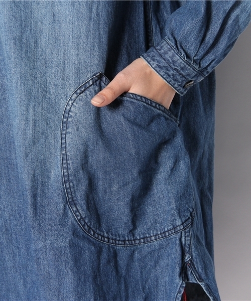 SHIPS for women（シップスフォーウィメン）の「liflattie:スキッパーチュニック（ワンピース・レディース・ブルー/ロイヤルブルー・ONE SIZE）」の9枚目の写真