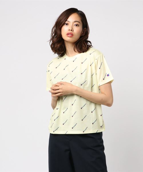Champion(チャンピオン)の「【Champion/チャンピオン】レディース Tシャツ(Tシャツ/カットソー・レディース・パープル/ネイビー/ブルー/イエロー系その他3・MEDIUM/LARGE)」の4枚目の写真