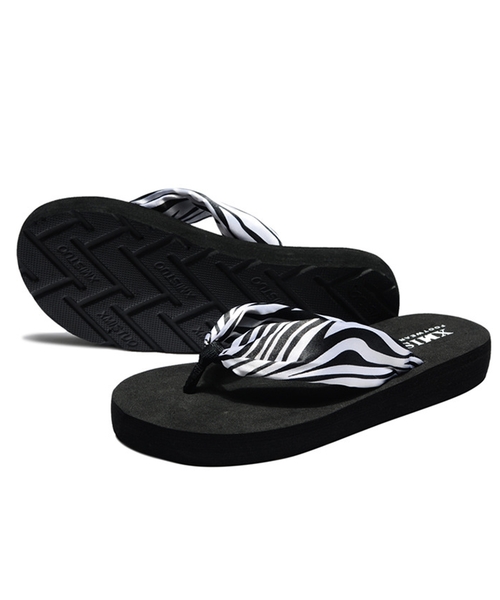 TeddyShop(テディショップ)の「【軽量/滑り止め】柔らか鼻緒でラクチン♪ 厚底 トングサンダル ビーチサンダル レディース(サンダル・レディース・ベージュ系その他/ホワイト/ブラック系その他3/ブラウン/ブラック系その他2/ネイビー/ベージュ系その他2/ブラック系その他/グリーン・36/40/35/38/37/39)」の4枚目の写真