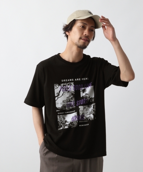 RAGEBLUE（レイジブルー）の「20プリントTシャツ/795904（Tシャツ/カットソー・メンズ・ホワイト/オフホワイト/ブラック/グレー系その他/その他8/その他4・MEDIUM/SMALL/LARGE/X-LARGE）」の6枚目の写真