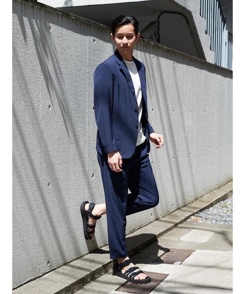 koe（コエ）の「2wayストレッチアンコンジャケット（テーラードジャケット・メンズ・ブラック/ネイビー・L/M/S）」の4枚目の写真