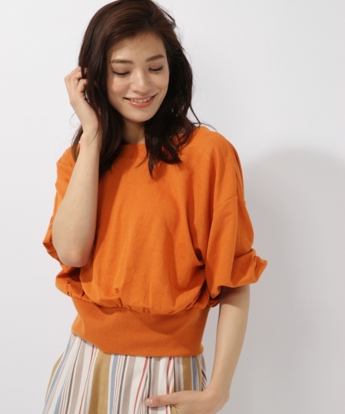 laboratory work（ラボラトリーワーク）の「2wayカシュクールプルオーバー（Tシャツ/カットソー・レディース・ホワイト/ブラック/ダークオレンジ・MEDIUM）」の17枚目の写真